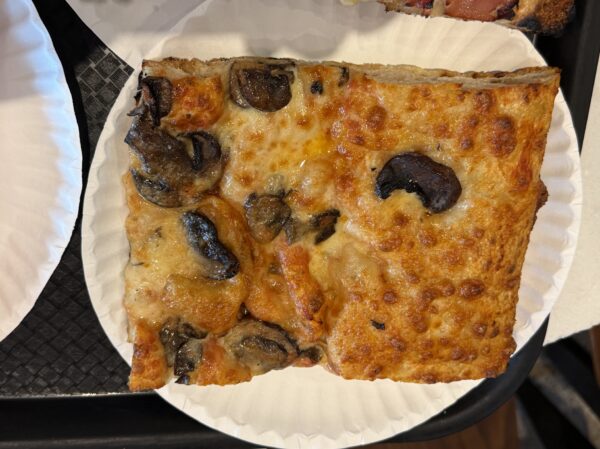 Funghi pizza with mushrooms