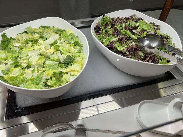 Create your own salad with a variety of greens.