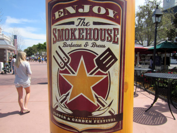 Enjoy the Smokehouse Barbecue and Brews - part of the 2017 Epcot International Flower and Garden Festival.