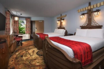 Disney's Caribbean Beach Resort used to offer several pirate-themed rooms. Photo credits © Disney Enterprises, Inc. All