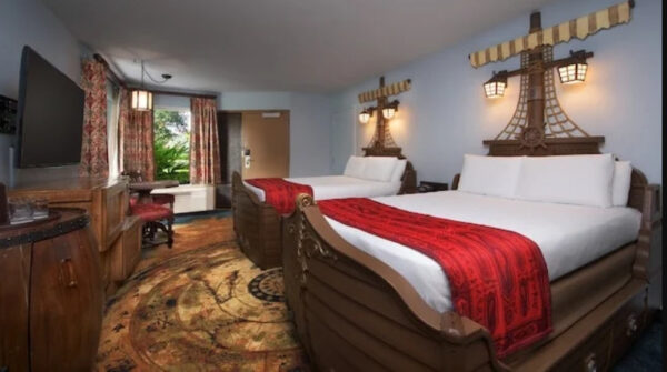 Disney's Caribbean Beach Resort used to offer several pirate-themed rooms. Photo credits © Disney Enterprises, Inc. All
