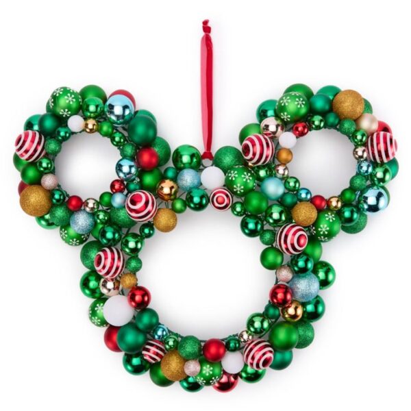 Mickey Mouse Icon Ornament Holiday Wreath