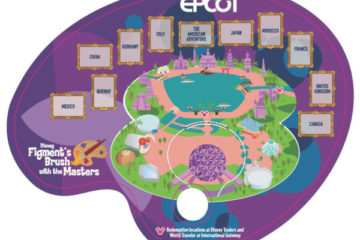 Taste of EPCOT International Festival of the Arts 2021 Map. Photo credits (C) Disney Enterprises, Inc. All Rights Reserved