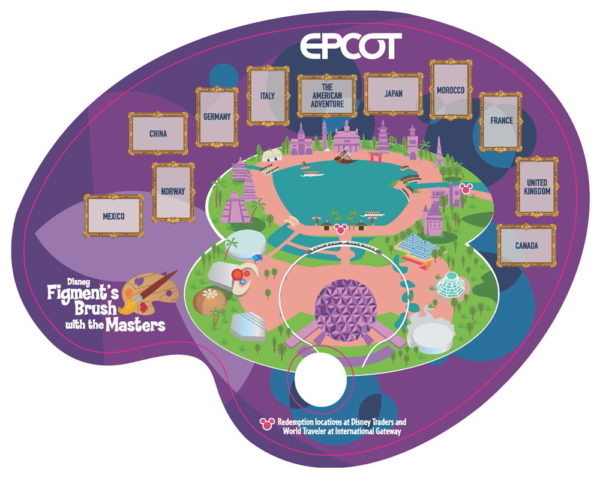 Taste of EPCOT International Festival of the Arts 2021 Map. Photo credits (C) Disney Enterprises, Inc. All Rights Reserved