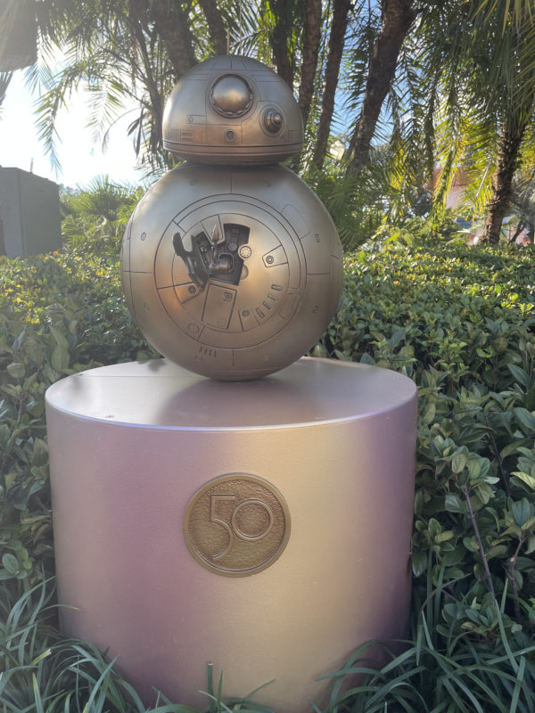 BB-8 (29) sits proudly atop its podium.