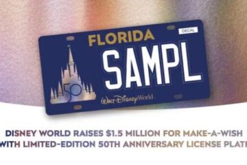 50th Anniversary License Plate. Photo Credit © Disney Enterprises, Inc. All Rights Reserved.