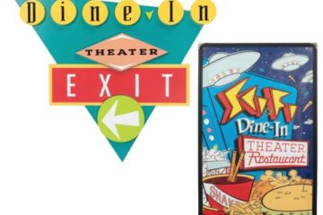 Sci-Fi Dine-In Restaurant Exit Sign and Menu