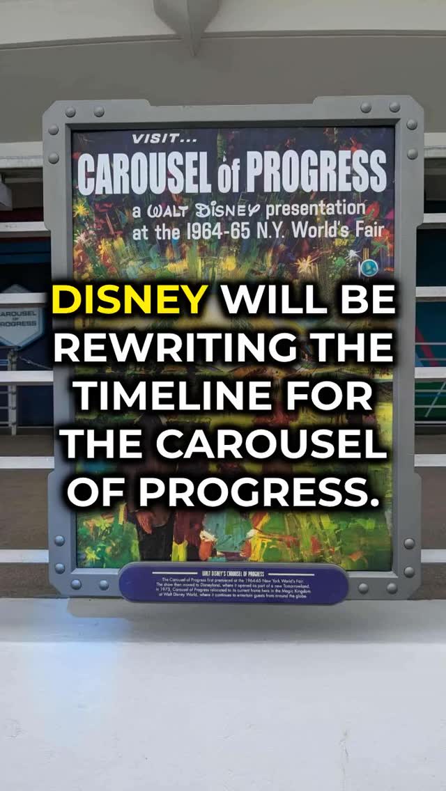 ✨Big changes ahead! Disney’s Carousel of Progress closes this July for a major upgrade—moon landings, Halloween ’80s, 1999 New Year's Eve, and an off-planet finale! Reopening in 2027, this classic attraction will look much different. Happy for this major upgrade to the Carousel of Progress? #DisneyMagic #CarouselRevamp #CarouselofProgress #GreatBigBeautifulTomorrow #WorldofWalt