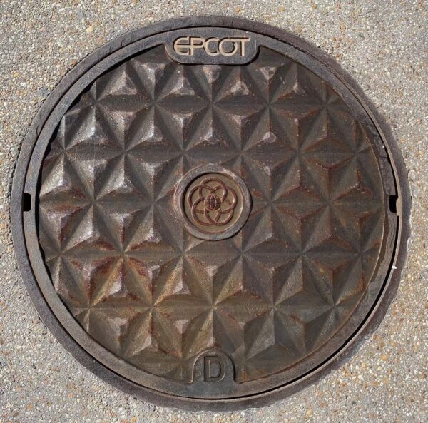Epcot Utility Covers. Photo Credit © Disney Enterprises, Inc. All Rights Reserved.