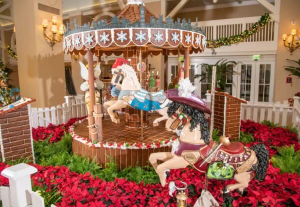 Disney's Beach Club Resort Gingerbread Carousel. Photo Credit © Disney Enterprises, Inc. All Rights Reserved.