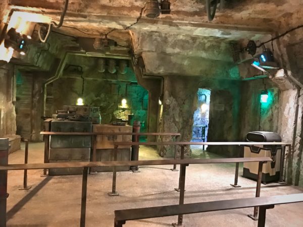 It's still a cave and things are pretty makeshift. Even the lighting doesn't match.