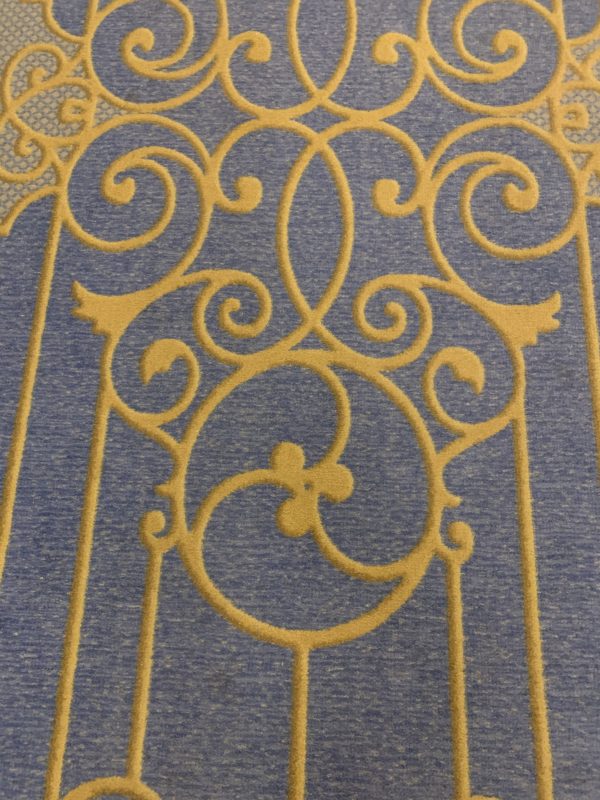 Here’s a Hidden Mickey in the carpet.