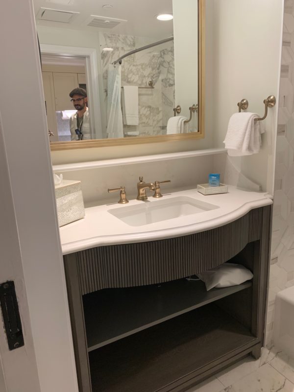 This is the sink in the Deluxe Studio.