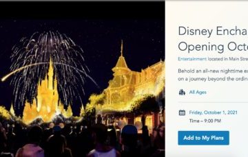 Main Landing Page for Walt Disney World's Disney Enchantment.