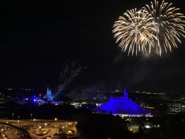 This is quite a unique view of the fireworks!