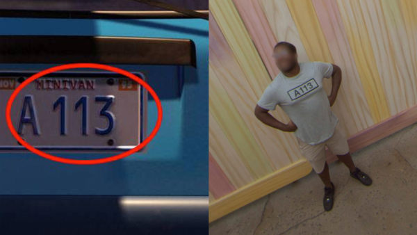 A113 also appears in every Pixar film in a variety of forms including A-113, A1-13, or A11-3. The sequence is an allusion to a classroom at California Institute of the Arts where famous Pixar artists including John Lasseter, Tim Burton, and Brad Bird took graphic design and character animation classes. The code can also be found in Disney movies and Simpsons, Family Guy, Rugrats, South Park, and American Dad! episodes and in video games. Photo credits (C) Disney Enterprises, Inc. All Rights Reserved