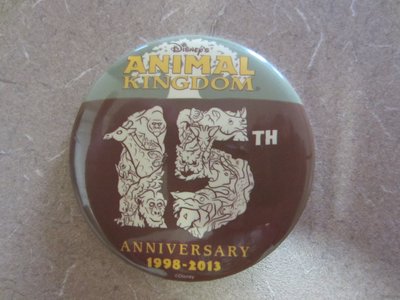 Everyone entering the park received a 15th Anniversary button.