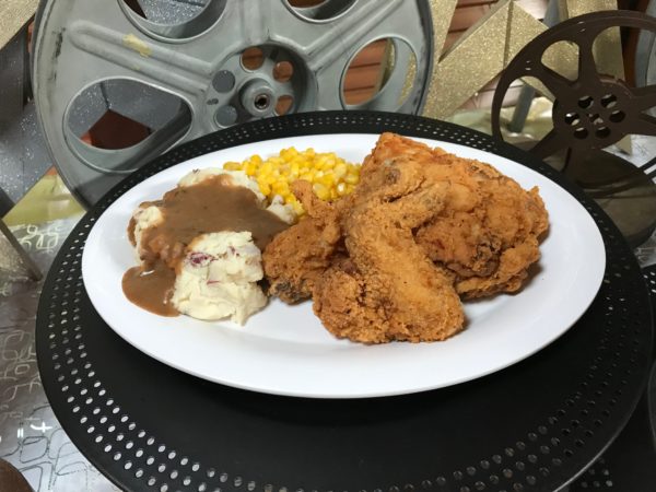 Fried chicken at the 50s Prime Time Cafe. 