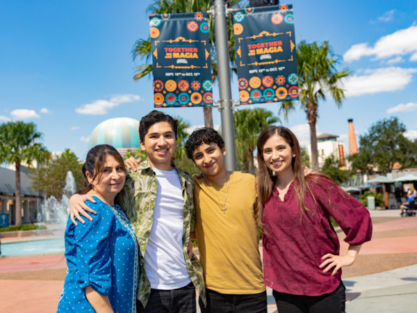 Anthony enjoys Disney Springs with this family. Photo credits (C) Disney Enterprises, Inc. All Rights Reserved 