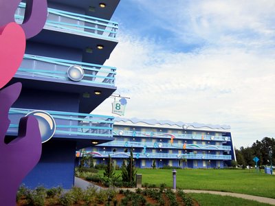 Unlike the other sections of the resort, entries are outside.