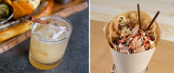 Autumn Smash and Jack Skellington Bubble waffle sundae. Available at Jack Lindsey's Hangar Bar. Photo Credit © Disney Enterprises, Inc. All Rights Reserved.