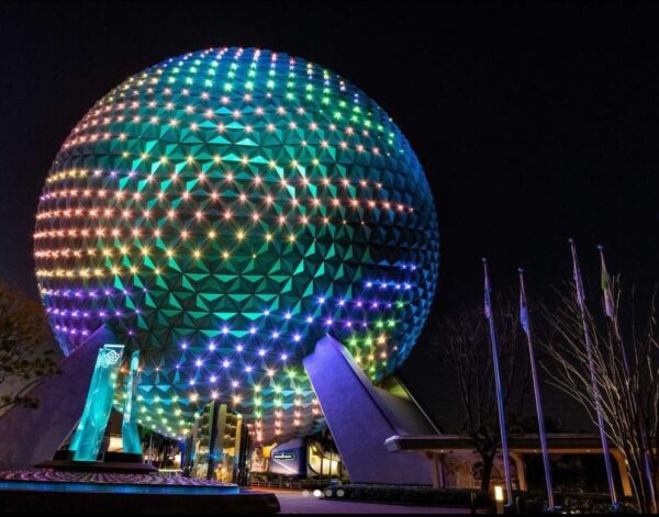 Spaceship Earth will come alive with earth tone colors. Photo credits (C) Disney Enterprises, Inc. All Rights Reserved 