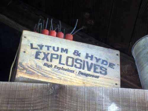 Watch out for explosives on Big Thunder Mountain.