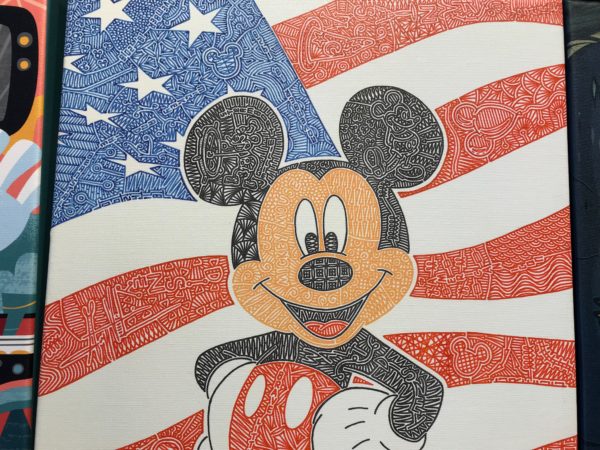 Patriot Mickey. Check out the line details in the color areas.
