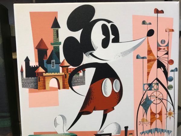 The tower on the right represents the 120-foot Tower of the Four Winds from the 1964 World's Fair, where it's a small world premiered.