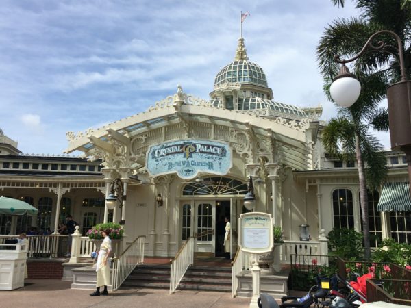 Crystal Palace is a beautiful dining room with incredible views of Magic Kingdom, and you can dine with Pooh and friends!