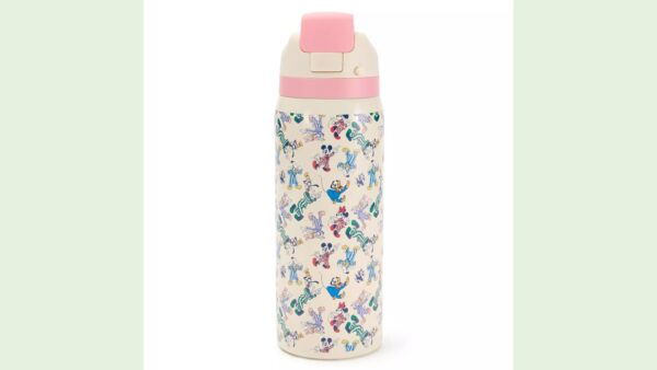 Mickey Mouse and Friends Stainless Steel Water Bottle with Built-In Straw from Disney Store