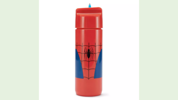 Spider-Man Water Bottle with Flip-Up Straw from Disney Store