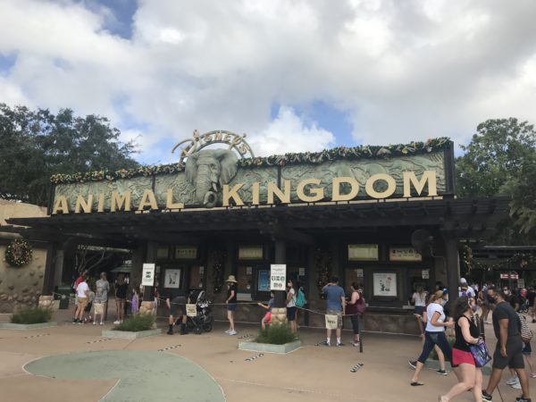 Check out the garland above the ticket booths.