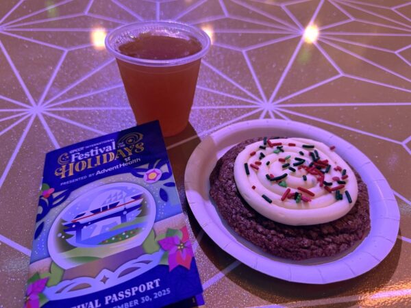 Holiday Cookie Stroll at EPCOT International Festival of the Holidays Ginger-Molasses Cookie with Cream Cheese Icing