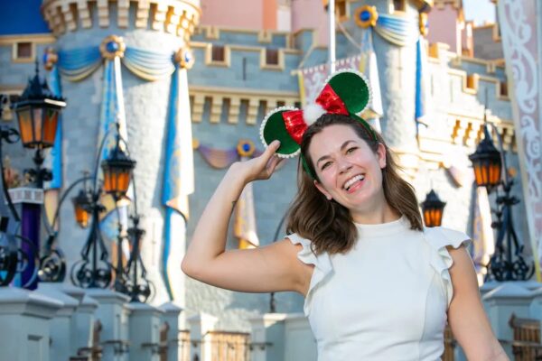 Christmas Minnie Mouse Ears. Photo Credit © Disney Enterprises, Inc. All Rights Reserved.