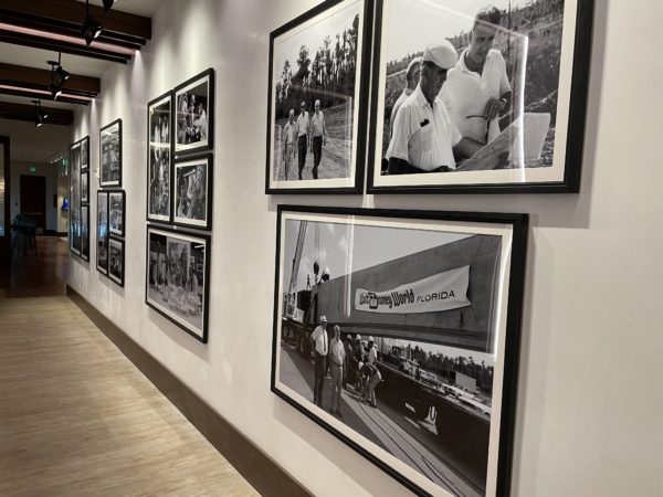 Photos of Disney World construction - including a monorail beam.