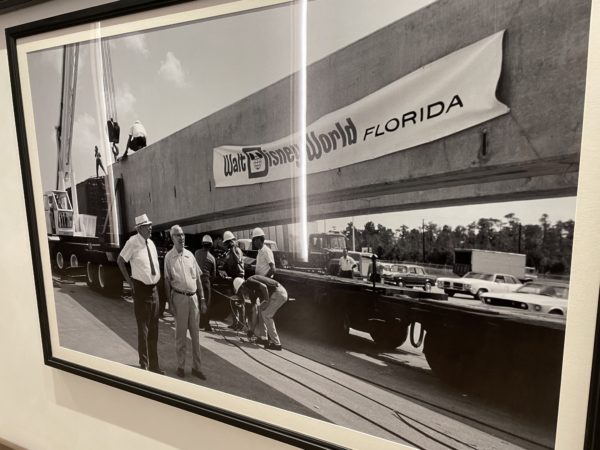 Delivery of a monorail beam.