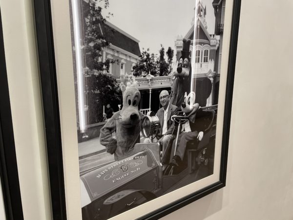 Roy O Disney and Mickey Mouse on Main Street USA.