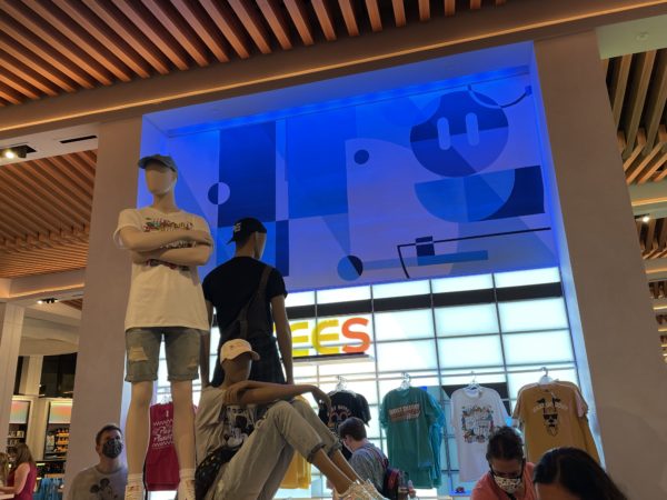 The store has plenty of bold graphics.