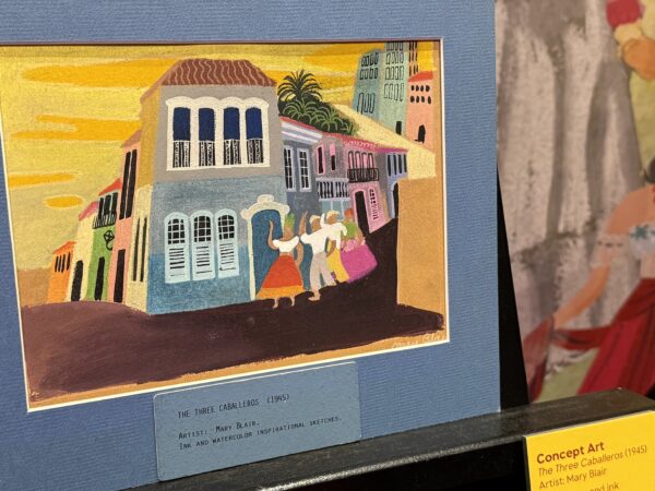 This original painting by Disney artist Mary Blair was used for inspiration in The Three Caballeros.
