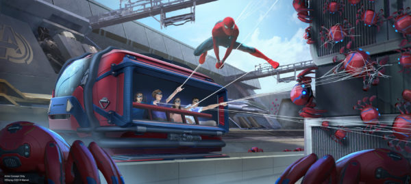 New Spider Man attraction at Disneyland. Photo credits (C) Disney Enterprises, Inc. All Rights Reserved 
