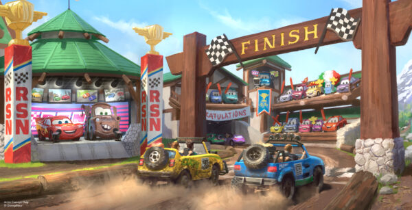 Coming to Frontierland at Magic Kingdom, a new area themed to Pixar Animation Studios’ “Cars” will leave Radiator Springs and head to the wilderness with two new attractions including an off-road race. Photo credits (C) Disney Enterprises, Inc. All Rights Reserved