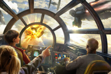 New missions will be added to Millennium Falcon: Smugglers run in Star Wars: Galaxy’s Edge at Disneyland Resort and Walt Disney World Resort featuring the Mandalorian and Grogu. Photo credits (C) Disney Enterprises, Inc. All Rights Reserved
