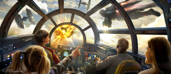 New missions will be added to Millennium Falcon: Smugglers run in Star Wars: Galaxy’s Edge at Disneyland Resort and Walt Disney World Resort featuring the Mandalorian and Grogu. Photo credits (C) Disney Enterprises, Inc. All Rights Reserved