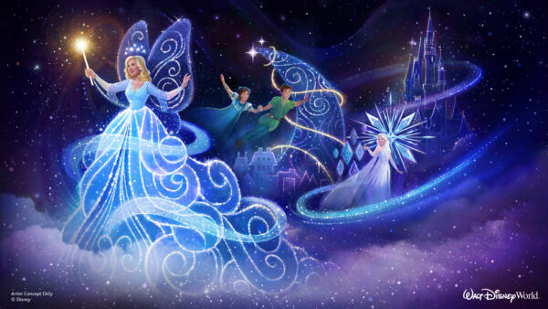 “Disney Starlight” will come to Magic Kingdom in Summer 2025 using the latest technology to bring Disney stories to life and will feature moments from fan-favorite films like Walt Disney Animation Studios’ “Peter Pan,” “Frozen” and “Encanto.” Photo credits (C) Disney Enterprises, Inc. All Rights Reserved