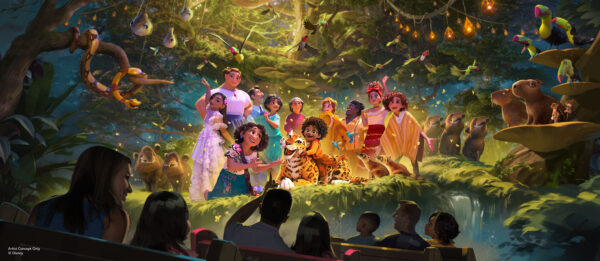 A new attraction themed after the Walt Disney Animation Studios film “Encanto” follows Antonio the day after he received his magical gift – the ability to communicate with animals and is situated in the new Tropical Americas land coming to Disney’s Animal Kingdom. Photo credits (C) Disney Enterprises, Inc. All Rights Reserved