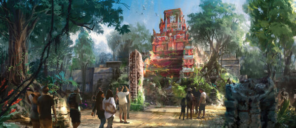 The new Tropical Americas land coming to Disney’s Animal Kingdom lets guests explore a preserved Maya temple – and the ensuing adventure – alongside Indiana Jones. Photo credits (C) Disney Enterprises, Inc. All Rights Reserved