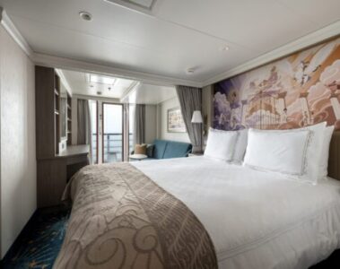 With luxurious accommodations that embrace the duality in every great story, a hero’s welcome awaits guests aboard the Disney Destiny. Each verandah stateroom showcases custom artwork depicting the epic journeys of famous Disney legends and includes features that uniquely meet the needs of families.