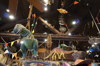 Come in a look up - dinos everywhere!