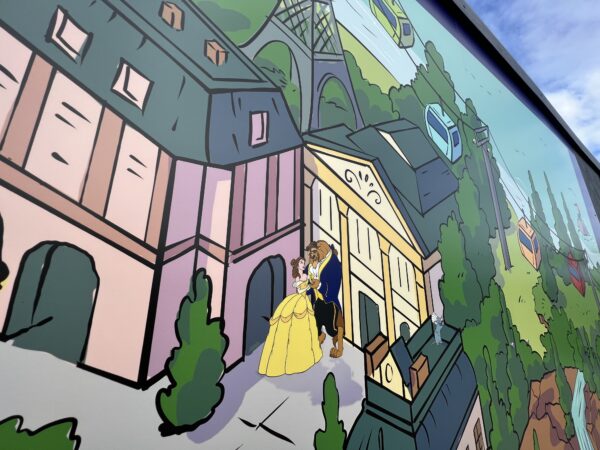 Beauty and the Beast at the France pavilion.